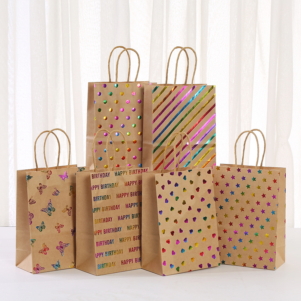 Baby Zebra Clothing - 30pcs Stripe Kraft Paper Gift Bag