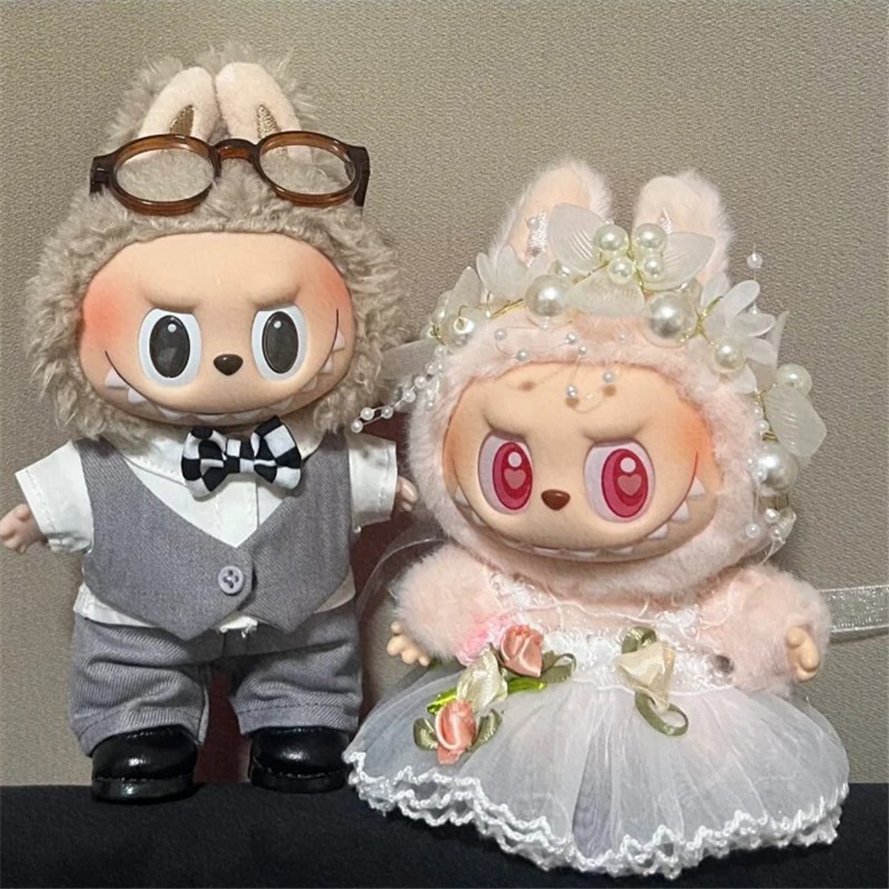 15 17cm For Labubu Doll Weddin - Baby Clothing 评论和价格