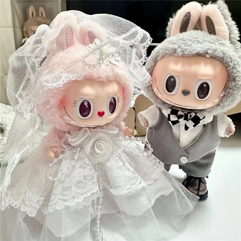 15 17cm For Labubu Doll Weddin - Baby Clothing 评论和价格