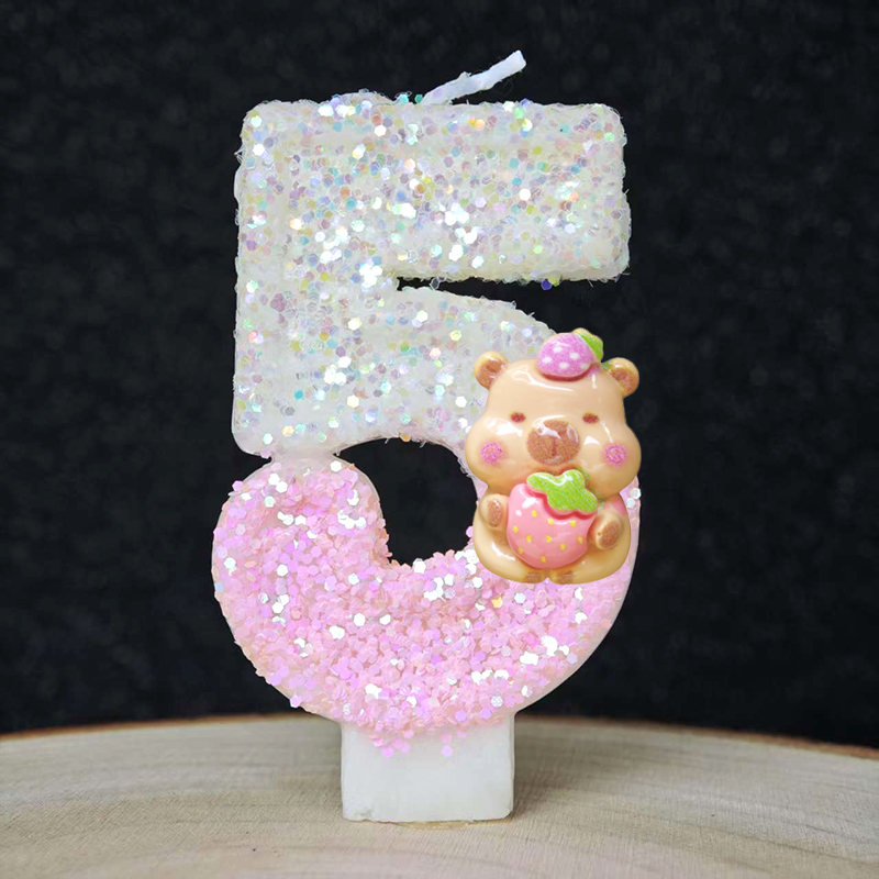 New Capybara Candles Cake Deco - Baby Zebra Clothing 评论和价格