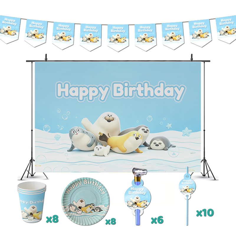 Angry Blob Seal Birthday Party - Baby Zebra Clothing 评论和价格