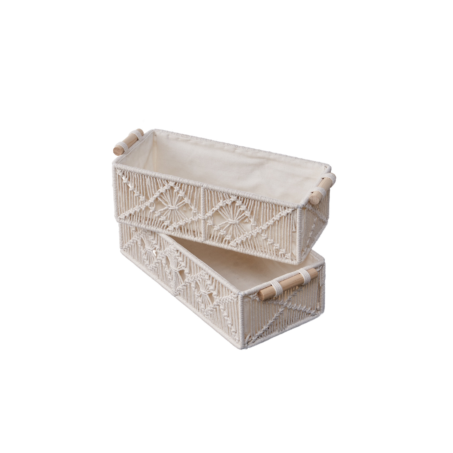 Handmade Woven Basket Cotton R - Baby Clothing Basket 评论和价格