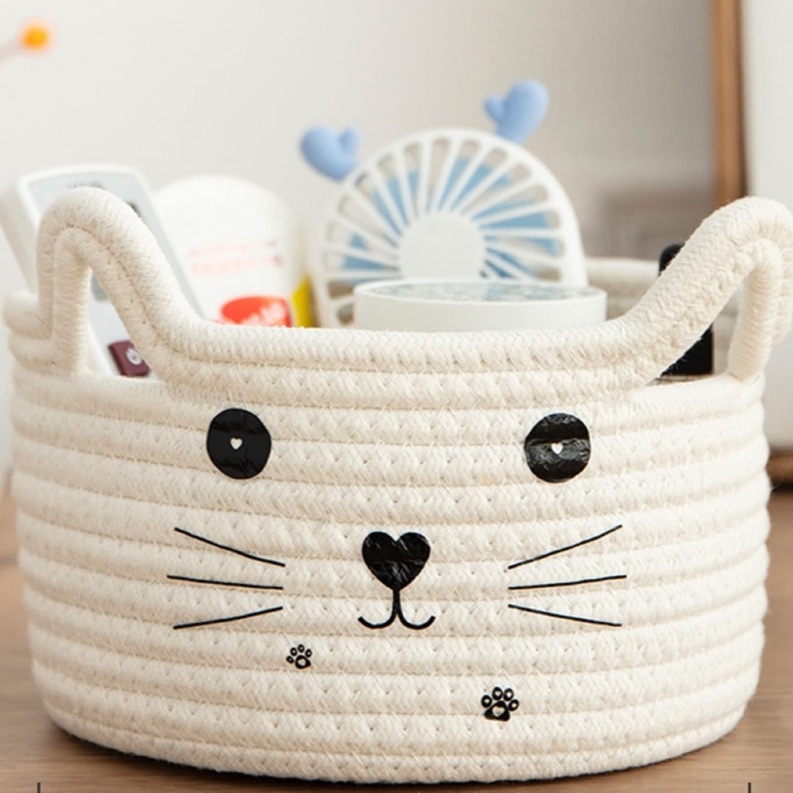 Cat Basket Storage Woven Baske - Baby Clothing Basket 评论和价格
