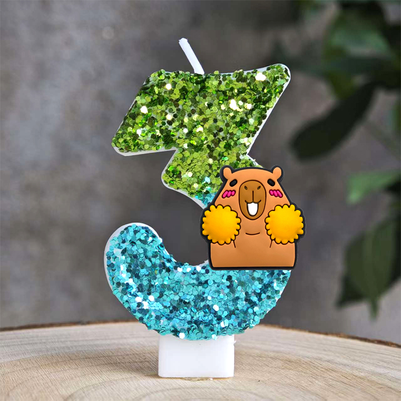 Cute Capybara Candles Theme 0- - Baby Zebra Clothing 评论和价格