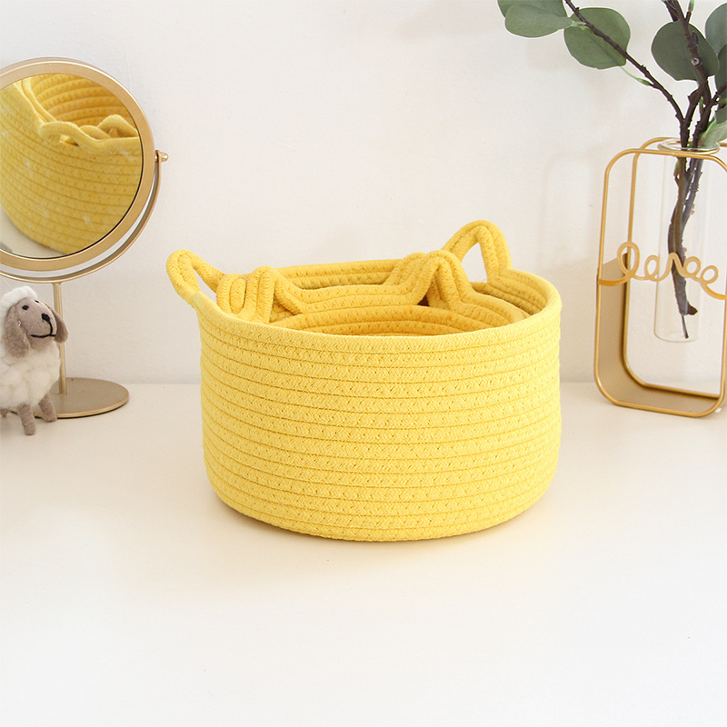 Cotton Cat Ear Shape Desktop S - Baby Clothing Basket 评论和价格
